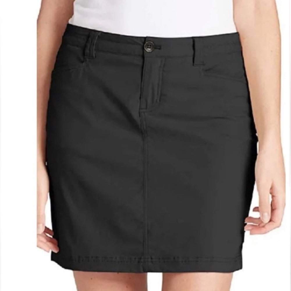 Eddie Bauer black adventurer athletic skort/skirt‎ w/pockets Sz-4. Z20